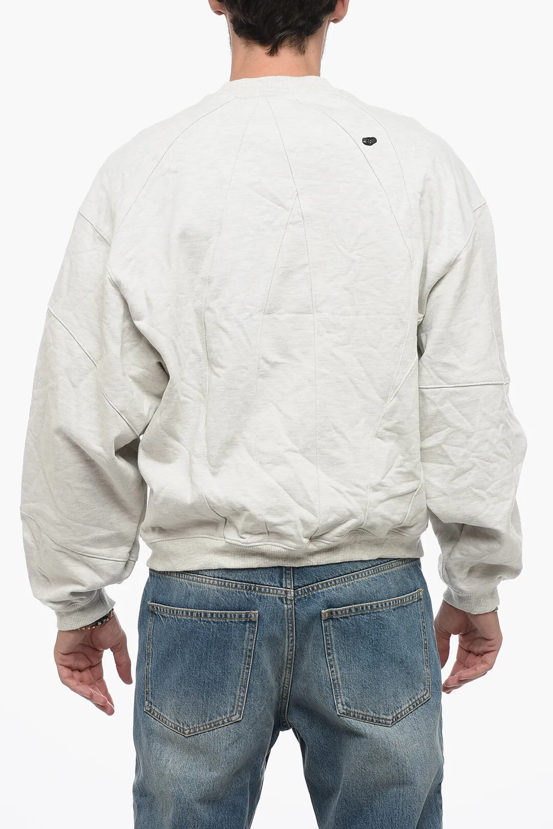 Ader Error Cotton Blend Sweatshirt with Embroidered Logo