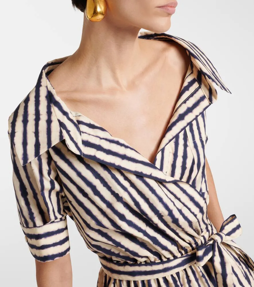 Altuzarra Lydia off-shoulder cotton-blend midi dress