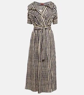 Altuzarra Lydia off-shoulder cotton-blend midi dress