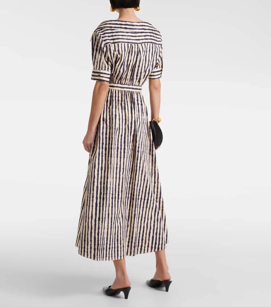 Altuzarra Lydia off-shoulder cotton-blend midi dress