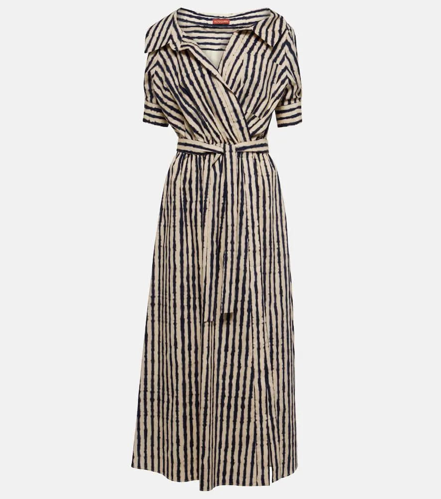 Altuzarra Lydia off-shoulder cotton-blend midi dress