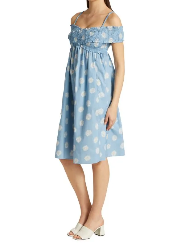 antibes organic cotton dress Baum und Pferdgarten Modern blue