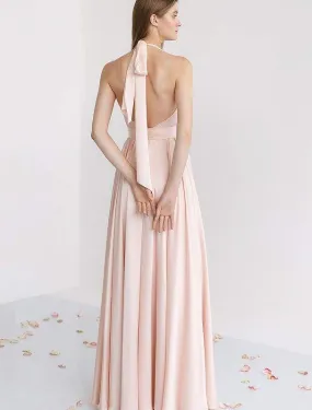 Attired Baby Pink Evening Dress