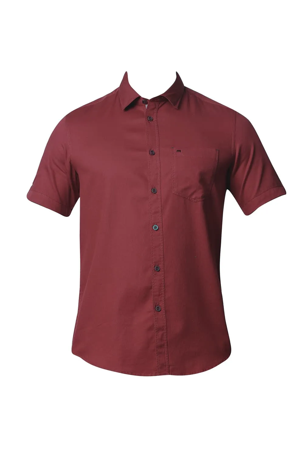 Basics Slim Fit Herringbone Shirt