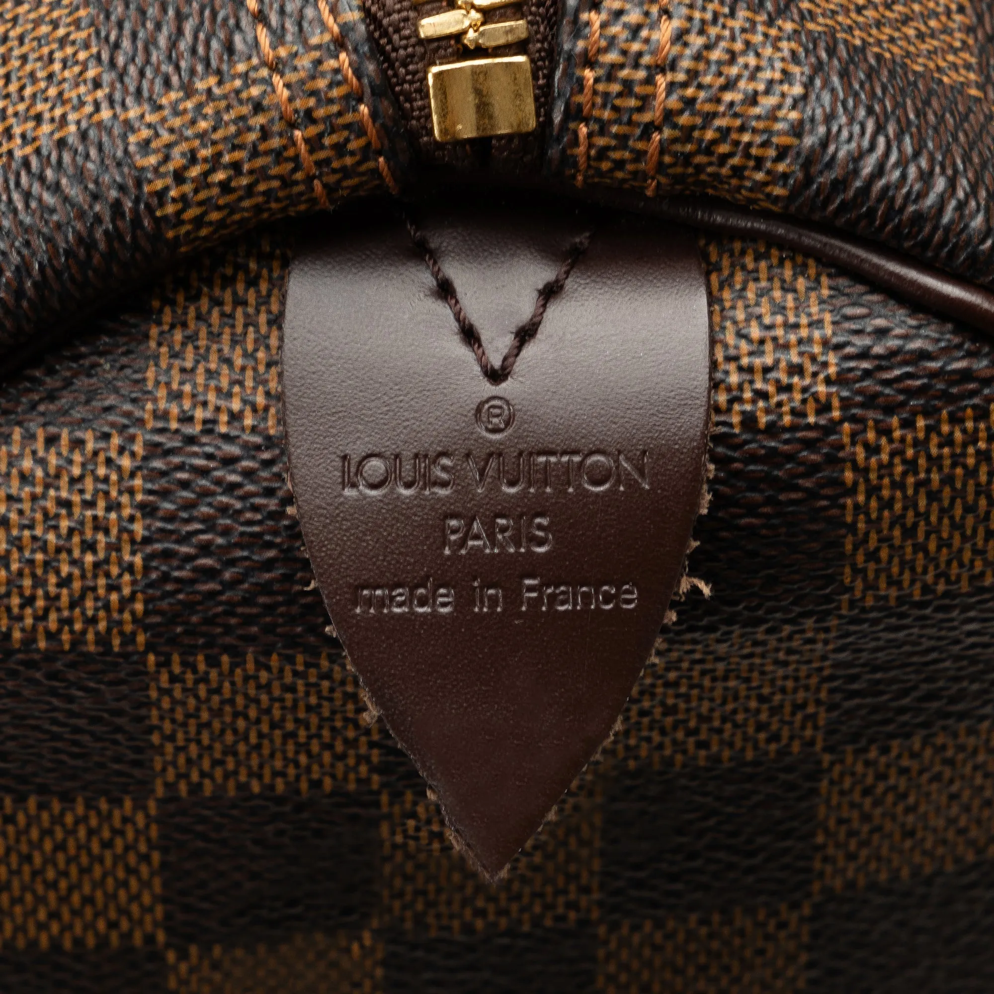 Brown Louis Vuitton Damier Ebene Keepall 50 Travel Bag