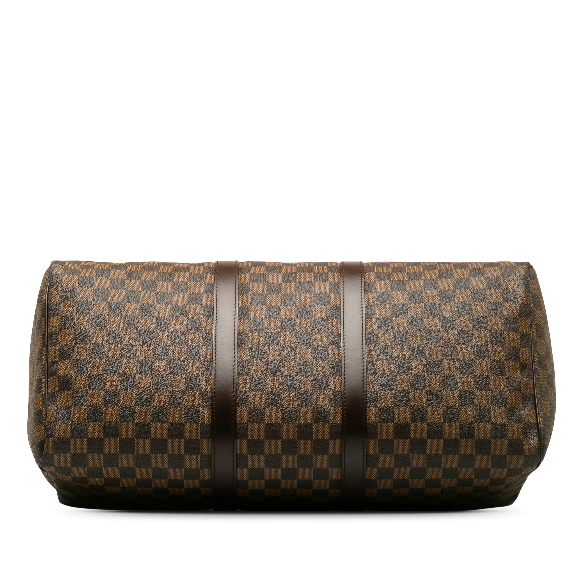 Brown Louis Vuitton Damier Ebene Keepall 50 Travel Bag