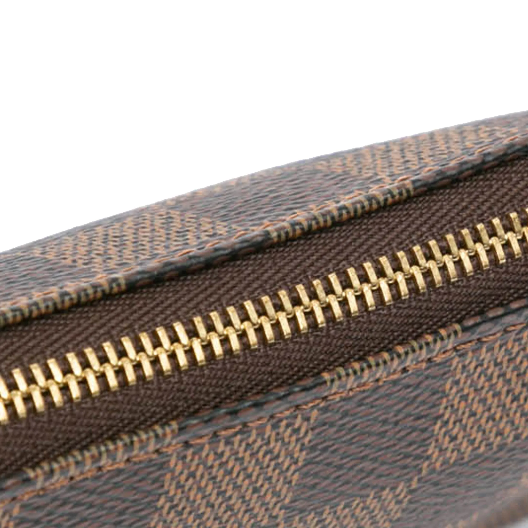 Brown Louis Vuitton Damier Ebene Mini Pochette Accessoires Handbag