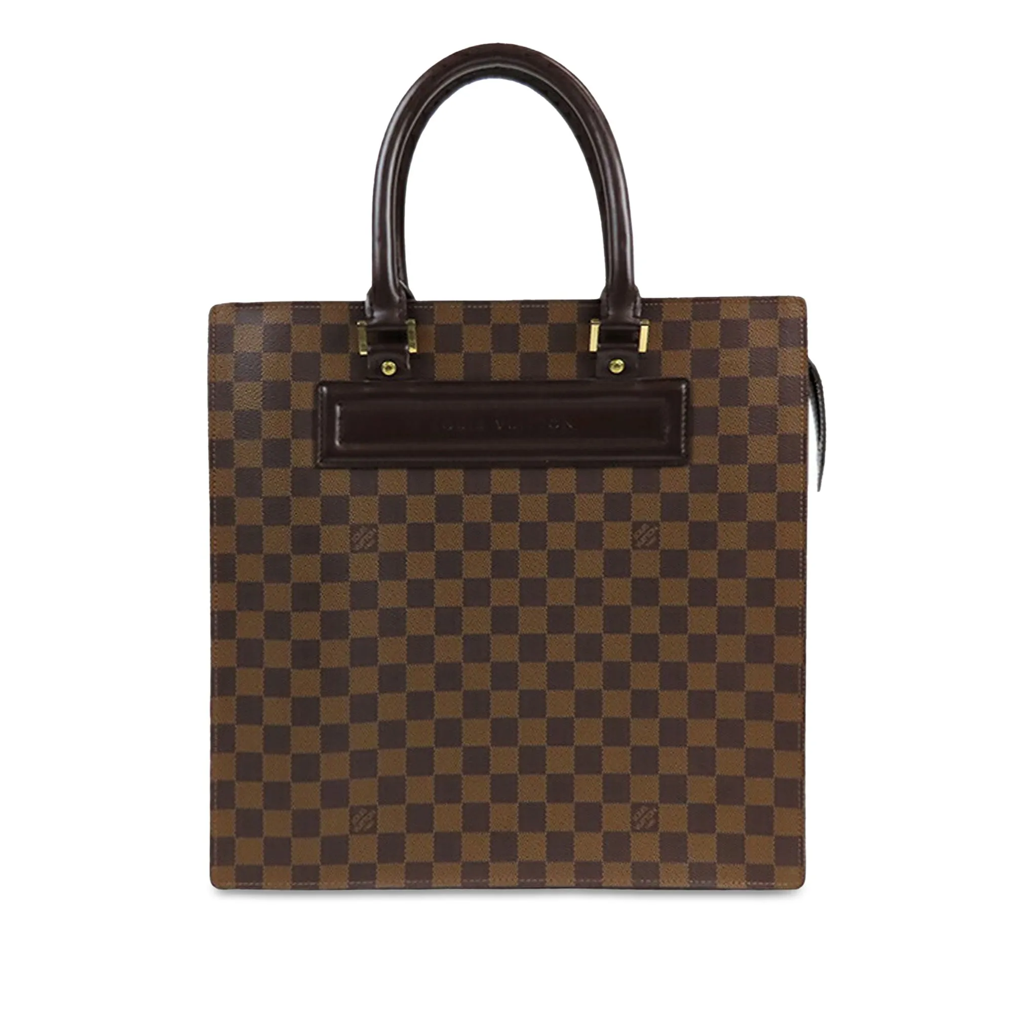Brown Louis Vuitton Damier Ebene Venice Sac Plat GM Tote Bag