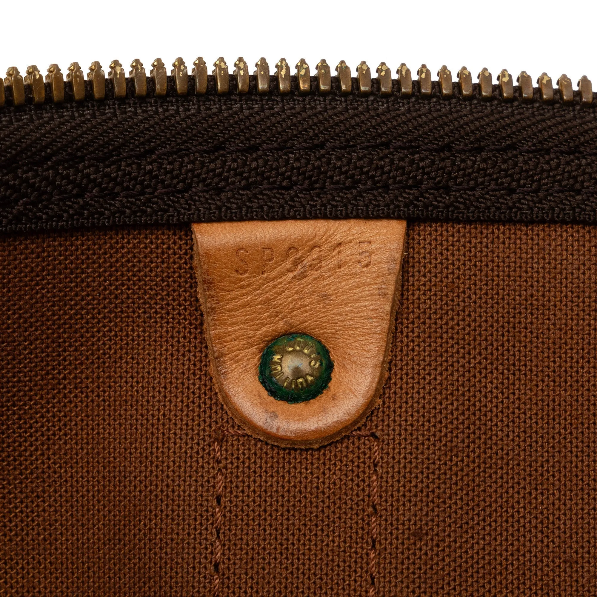 Brown Louis Vuitton Monogram Keepall 45 Travel Bag