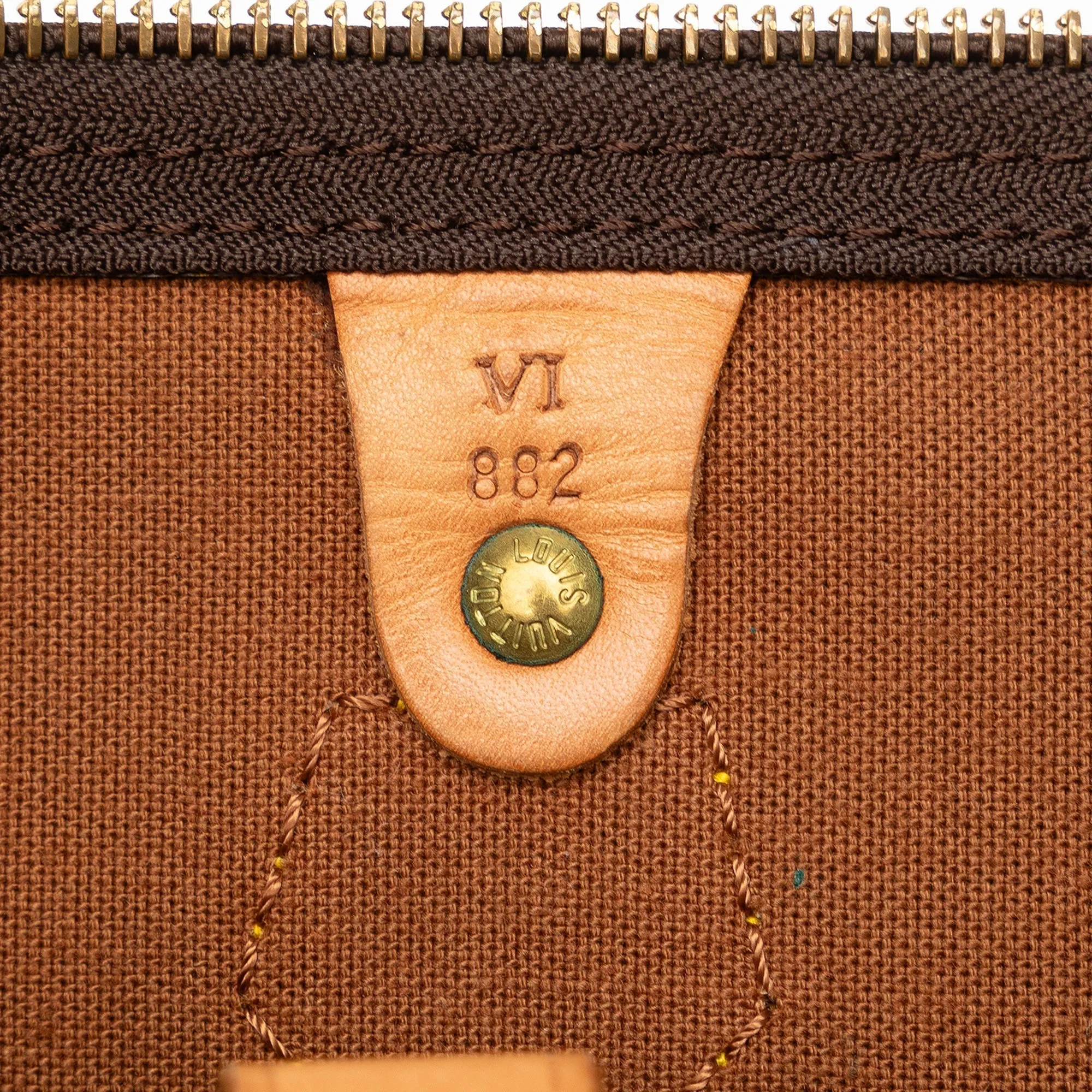 Brown Louis Vuitton Monogram Speedy 40 Boston Bag