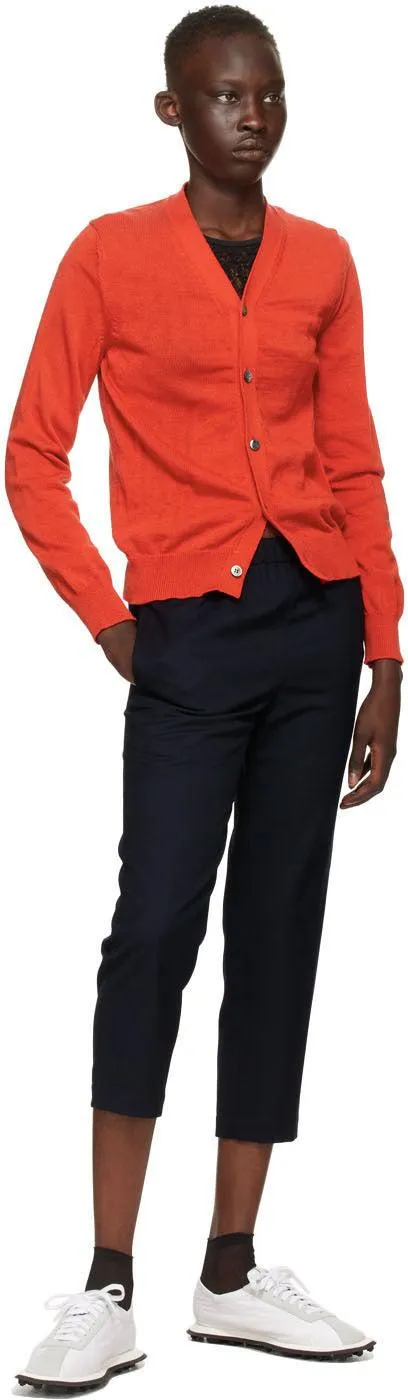 Comme des GarÃ§ons Comme des GarÃ§ons Navy Wool Trousers