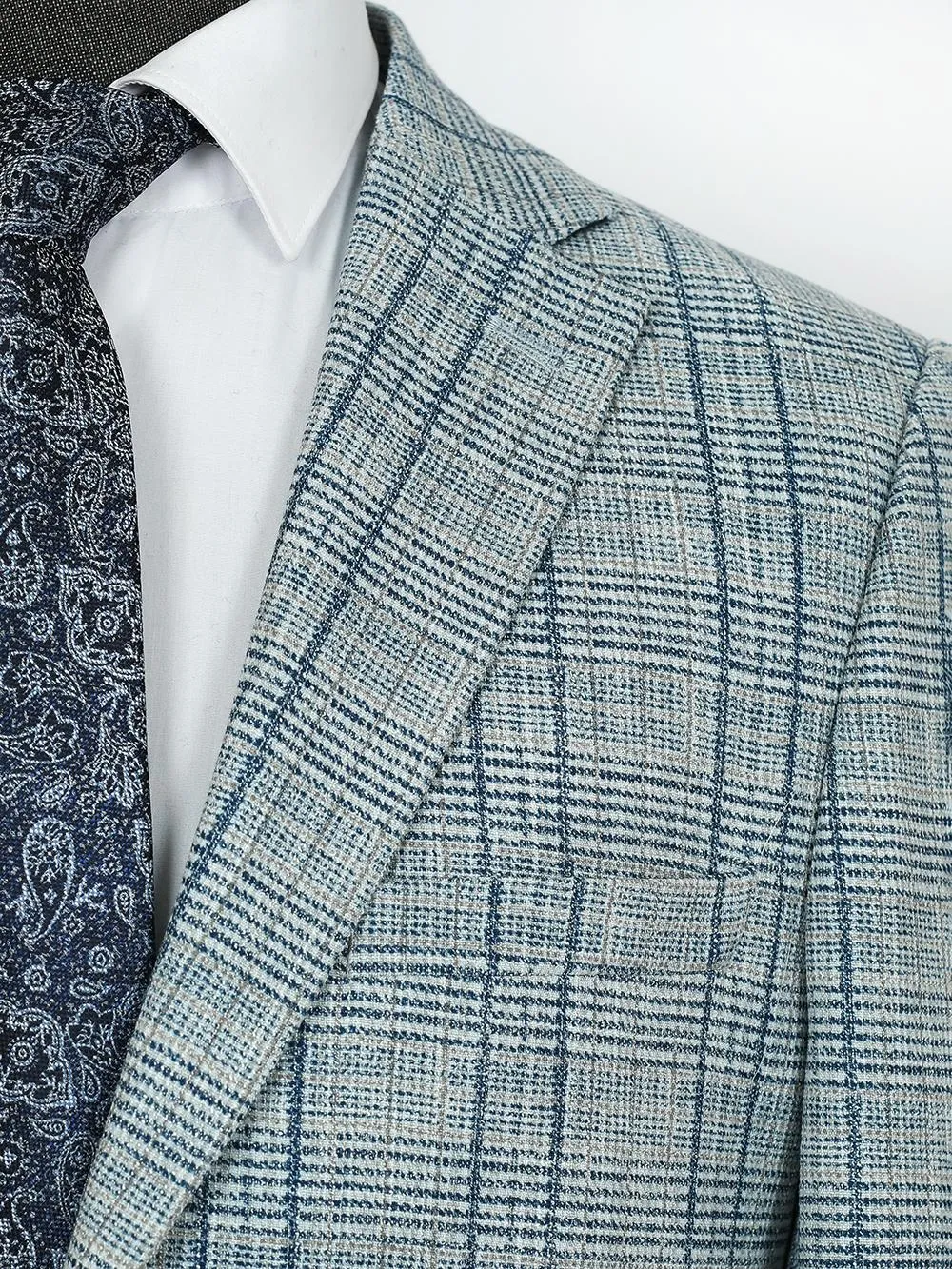 Dillon Blue Set Blazer Linen Suit