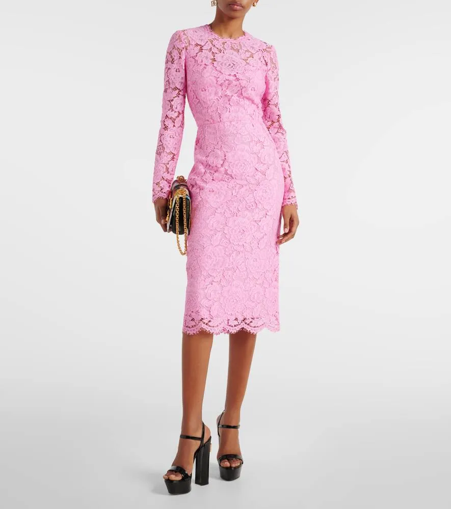 Dolce&Gabbana Floral lace midi dress