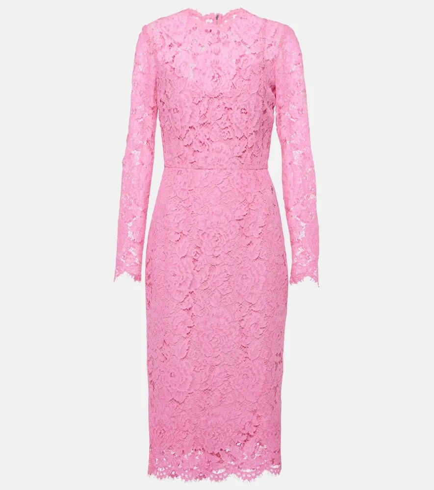 Dolce&Gabbana Floral lace midi dress