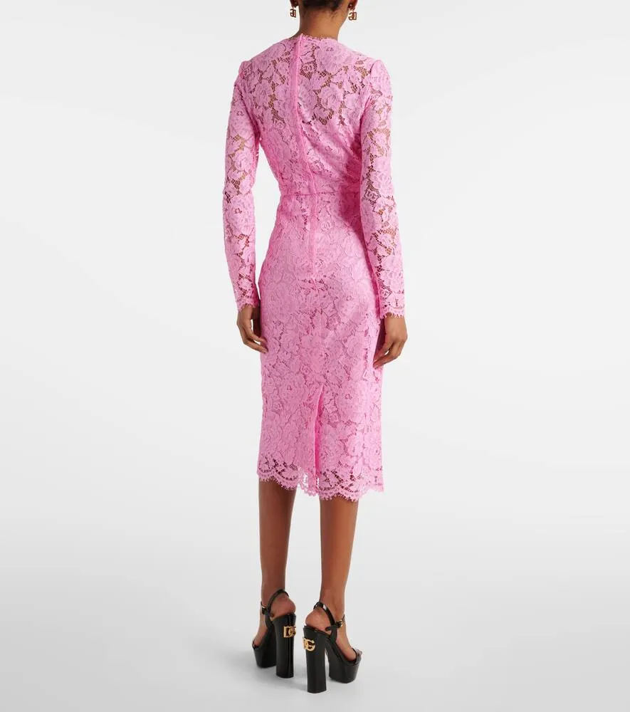 Dolce&Gabbana Floral lace midi dress