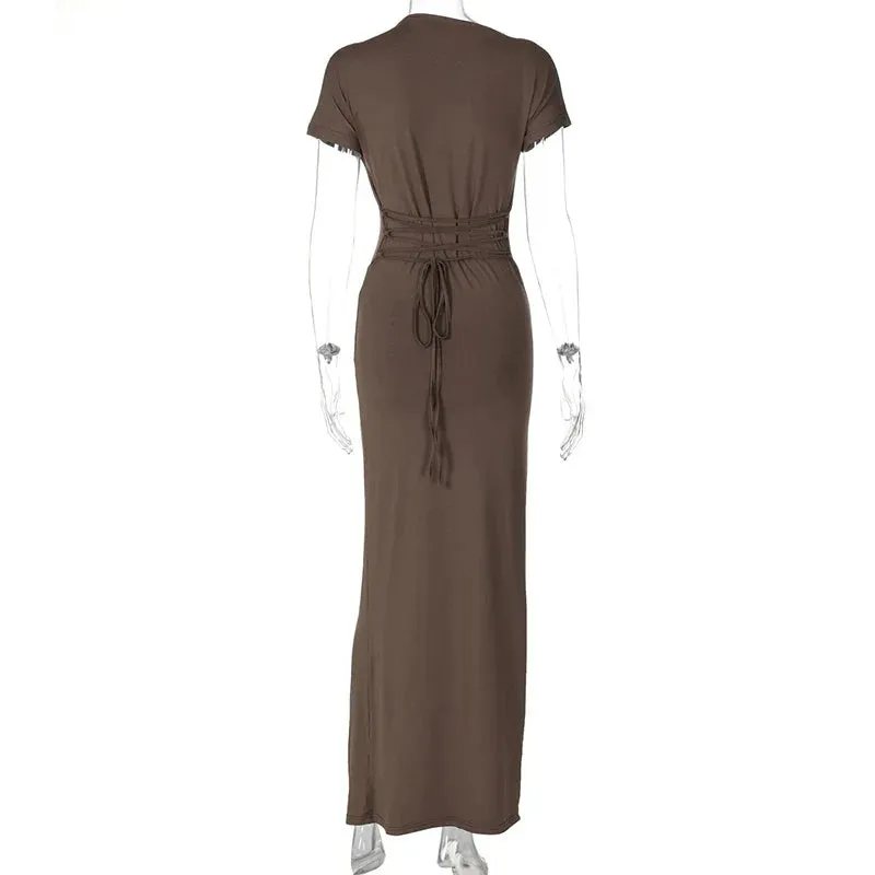 Elegant Asymmetrical Evening Dress for Weddings