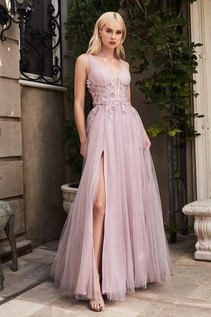 Embrel Pink Evening Dress