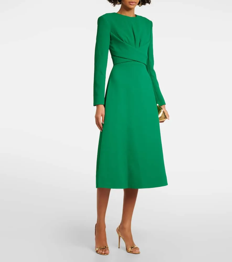 Emilia Wickstead Elta crêpe midi dress