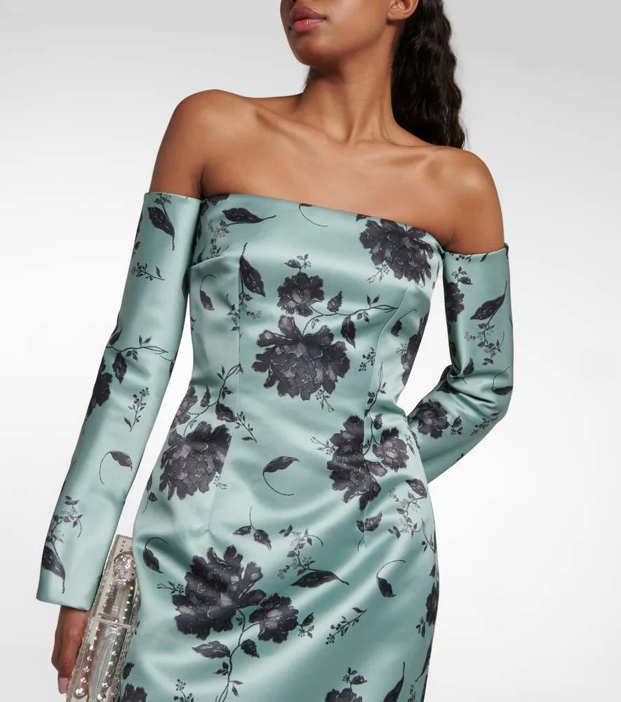 Emilia Wickstead Melina floral taffeta faille midi dress