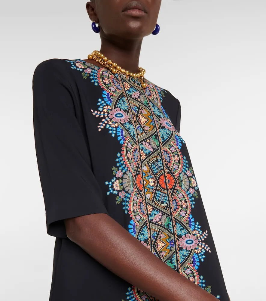 Etro Printed jersey tunic dress