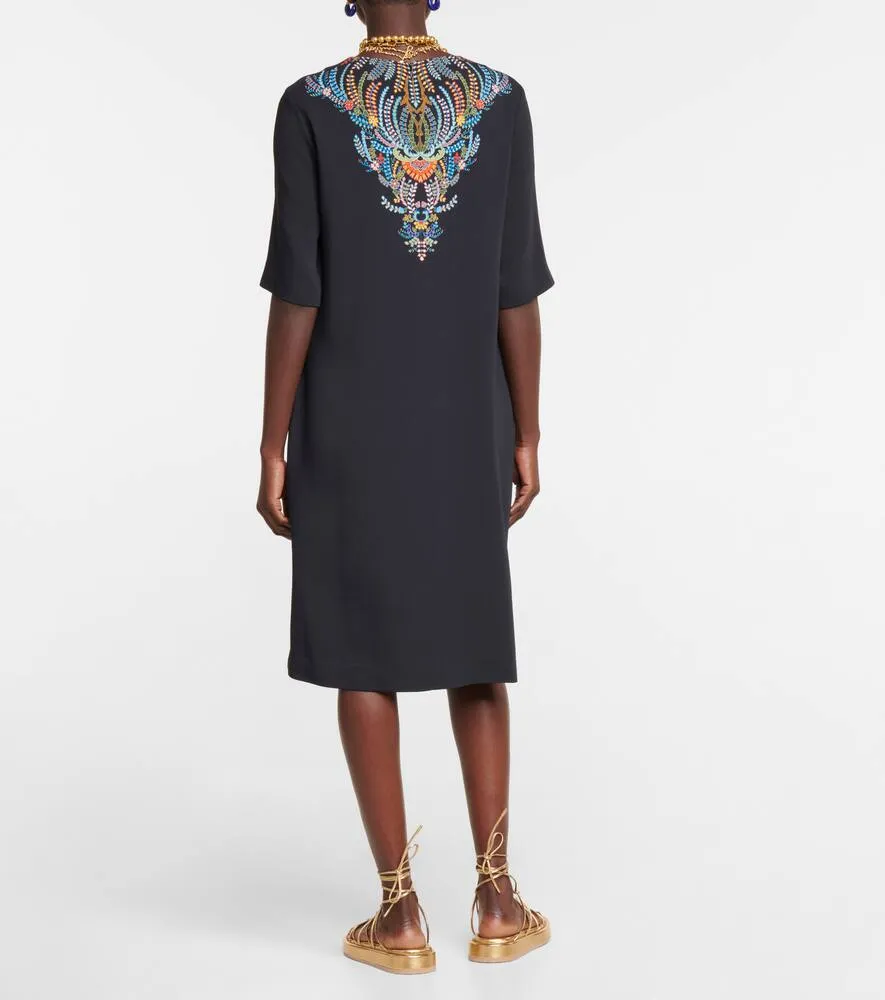 Etro Printed jersey tunic dress