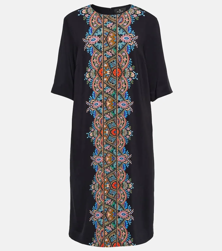 Etro Printed jersey tunic dress