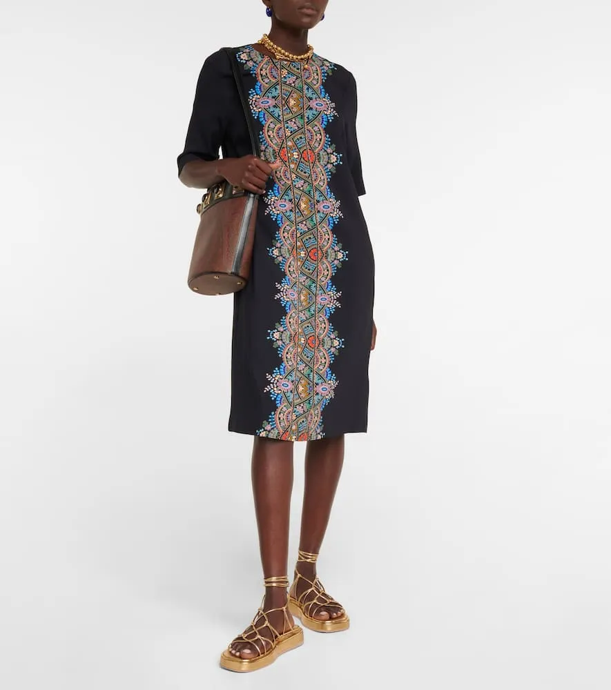 Etro Printed jersey tunic dress