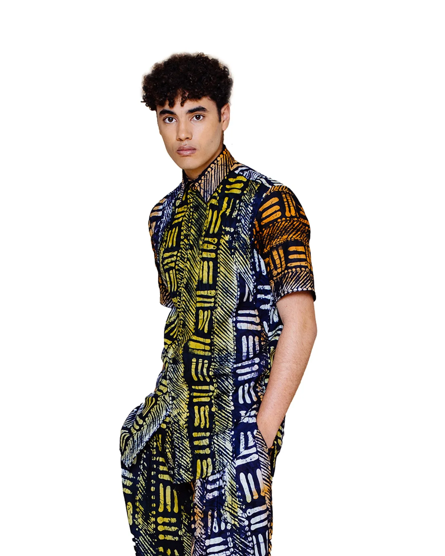 Hand Dyed Adire Shirt