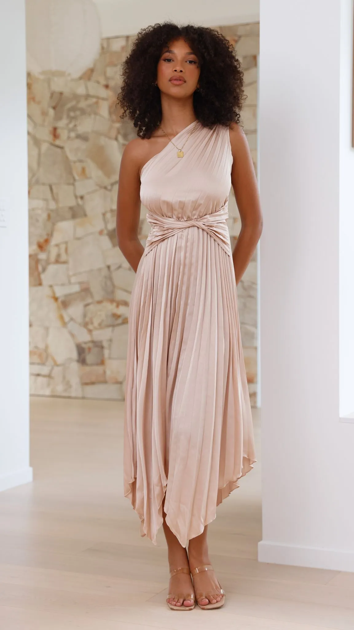 Isla - One Shoulder Midi Dress