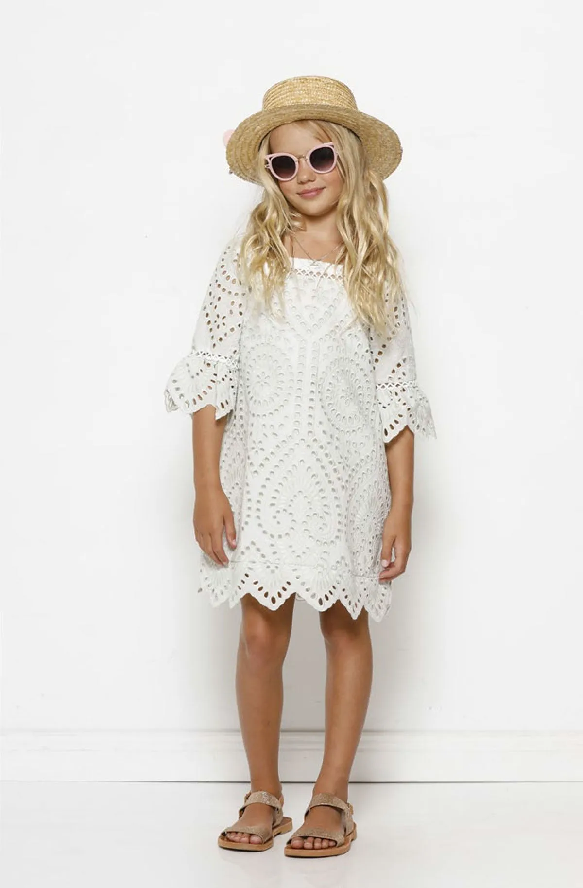 Marlo Hunter Girls Dress - Mint (Size 4/5 left)