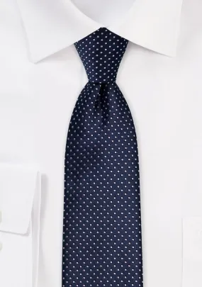 Midnight Pin Dot Necktie