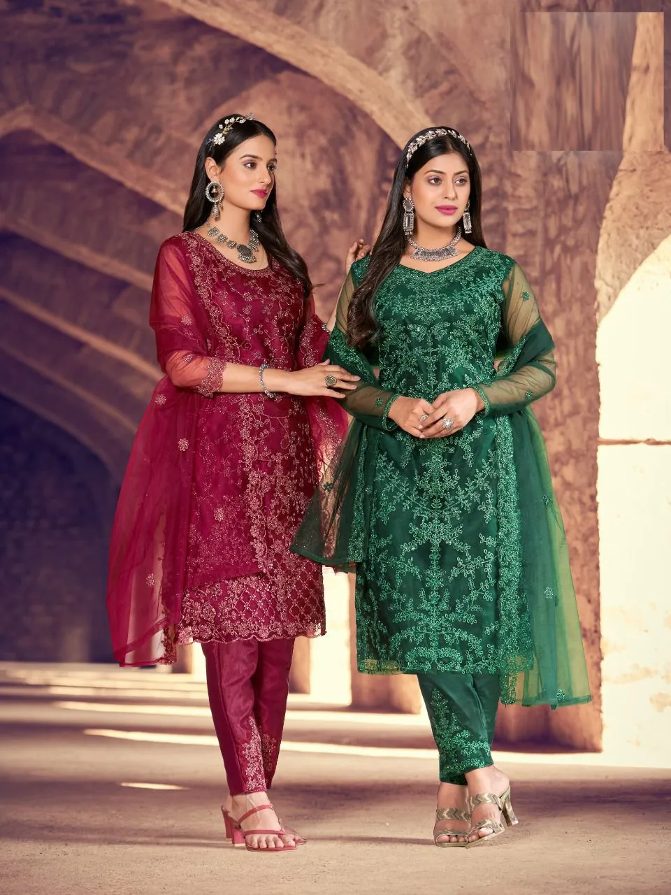 NAZNEEN ZARA 1348 SERIES EMBROIDERY SUIT