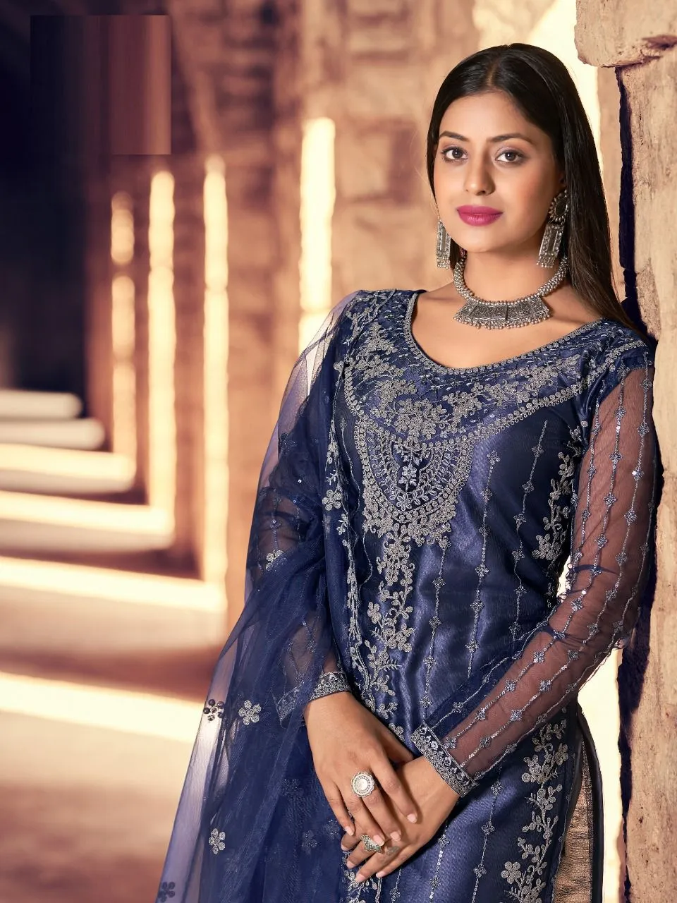 NAZNEEN ZARA 1348 SERIES EMBROIDERY SUIT