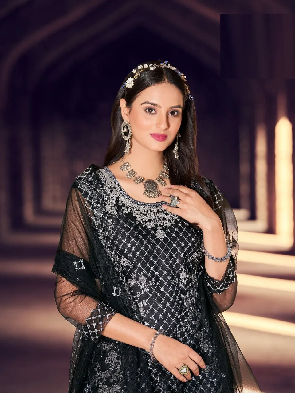 NAZNEEN ZARA 1348 SERIES EMBROIDERY SUIT