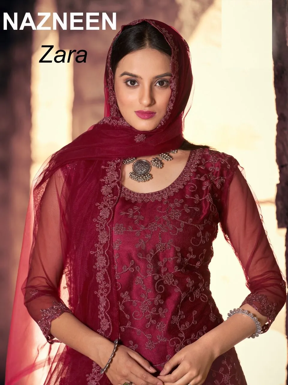 NAZNEEN ZARA 1348 SERIES EMBROIDERY SUIT