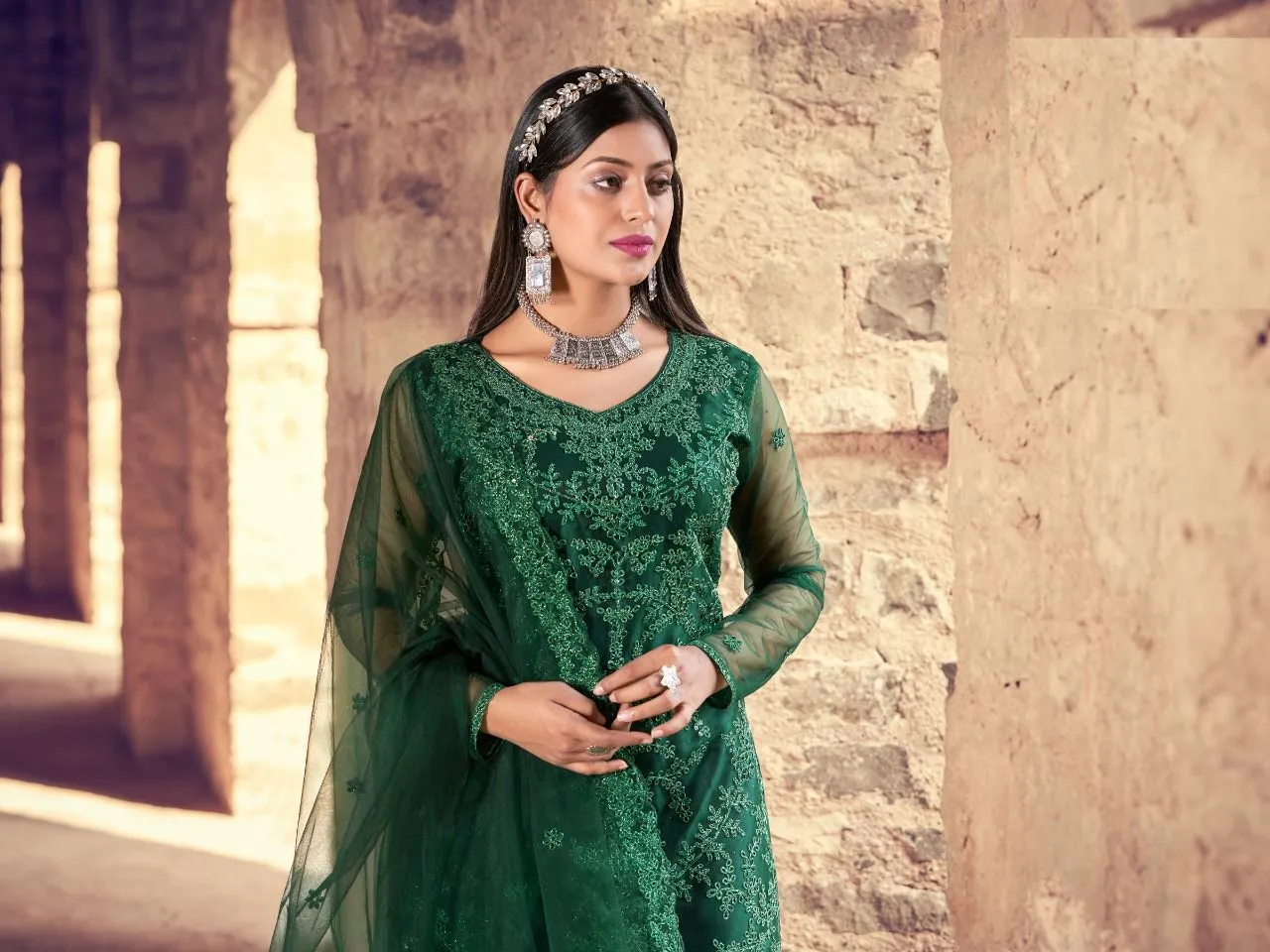 NAZNEEN ZARA 1348 SERIES EMBROIDERY SUIT