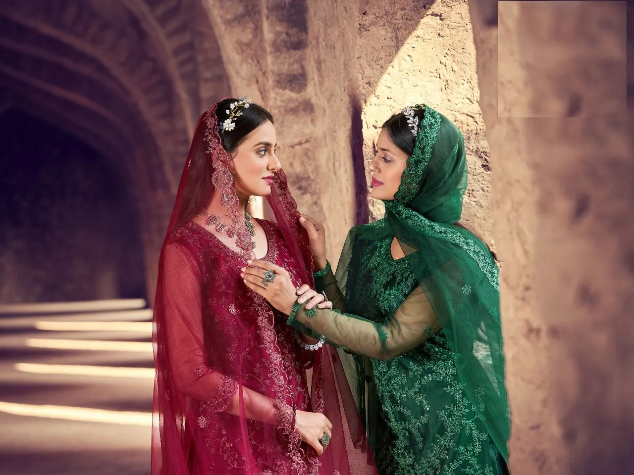 NAZNEEN ZARA 1348 SERIES EMBROIDERY SUIT