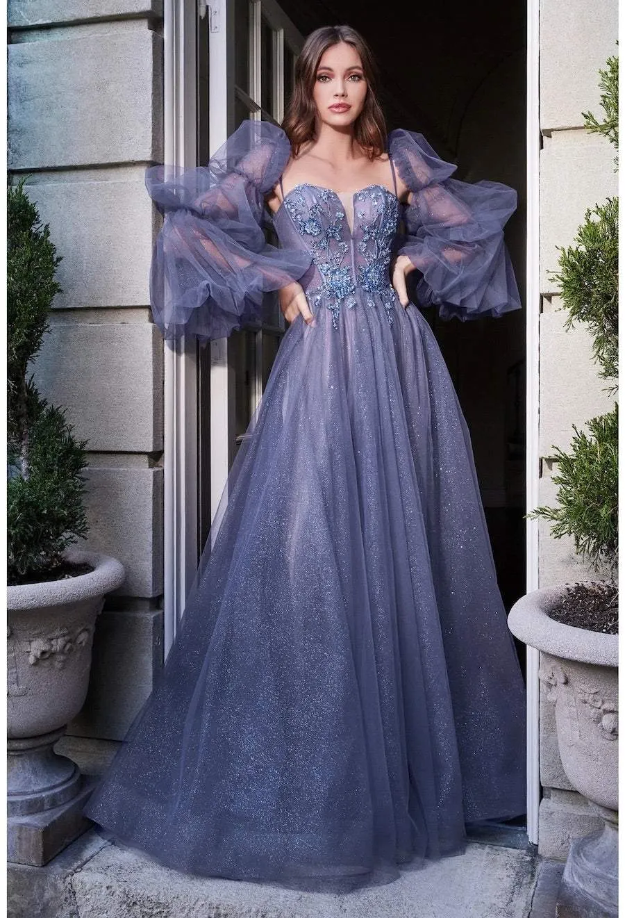 Nuke Blue Evening Dress