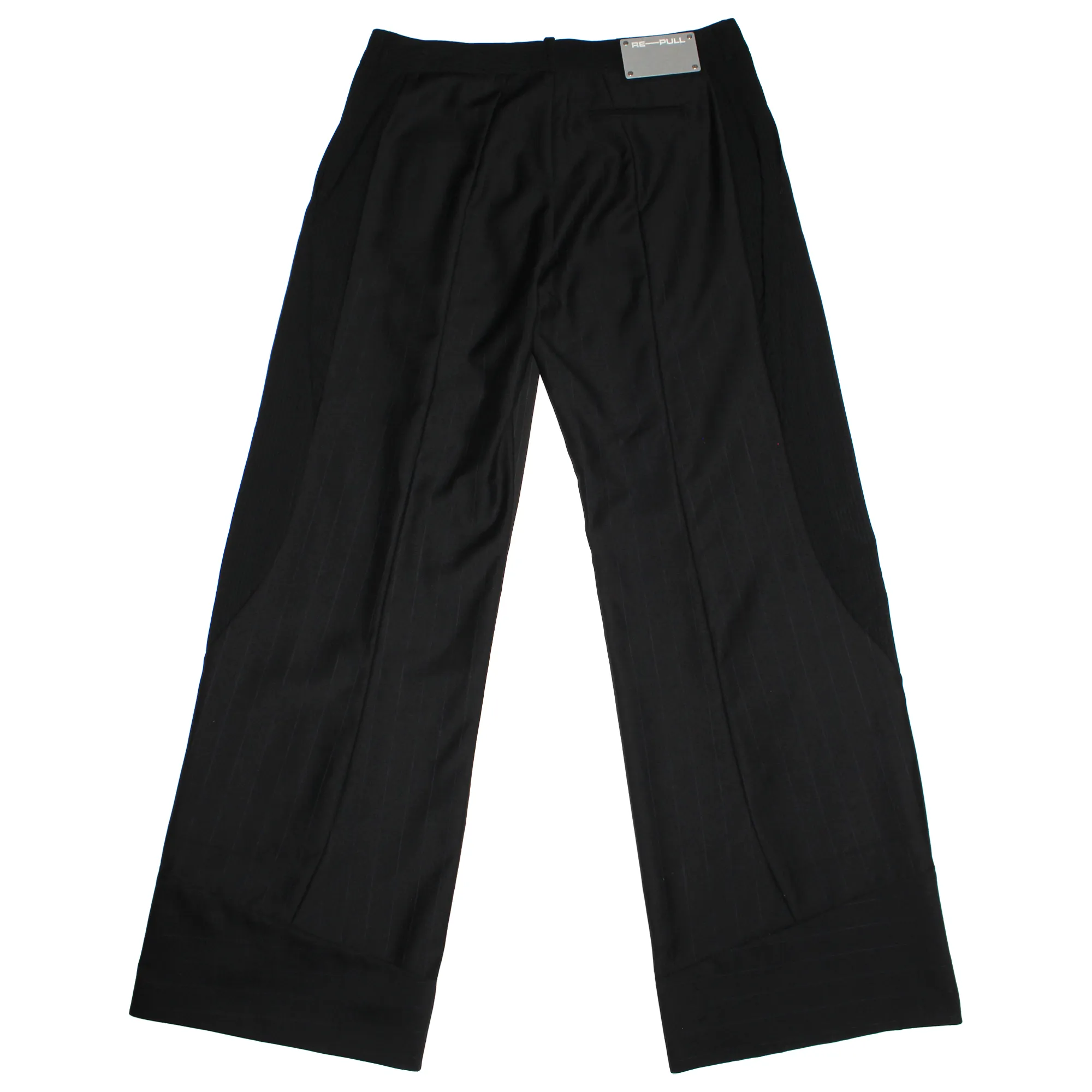 Pinstripe Sumi Paneled Trouser - Size 3
