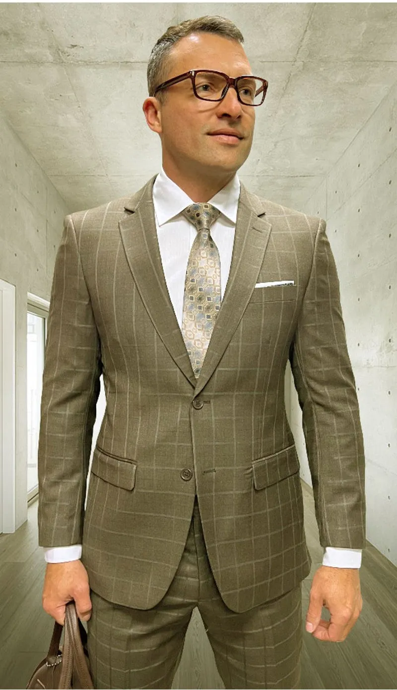 Statement PRT-101-BRZ Mens Suit
